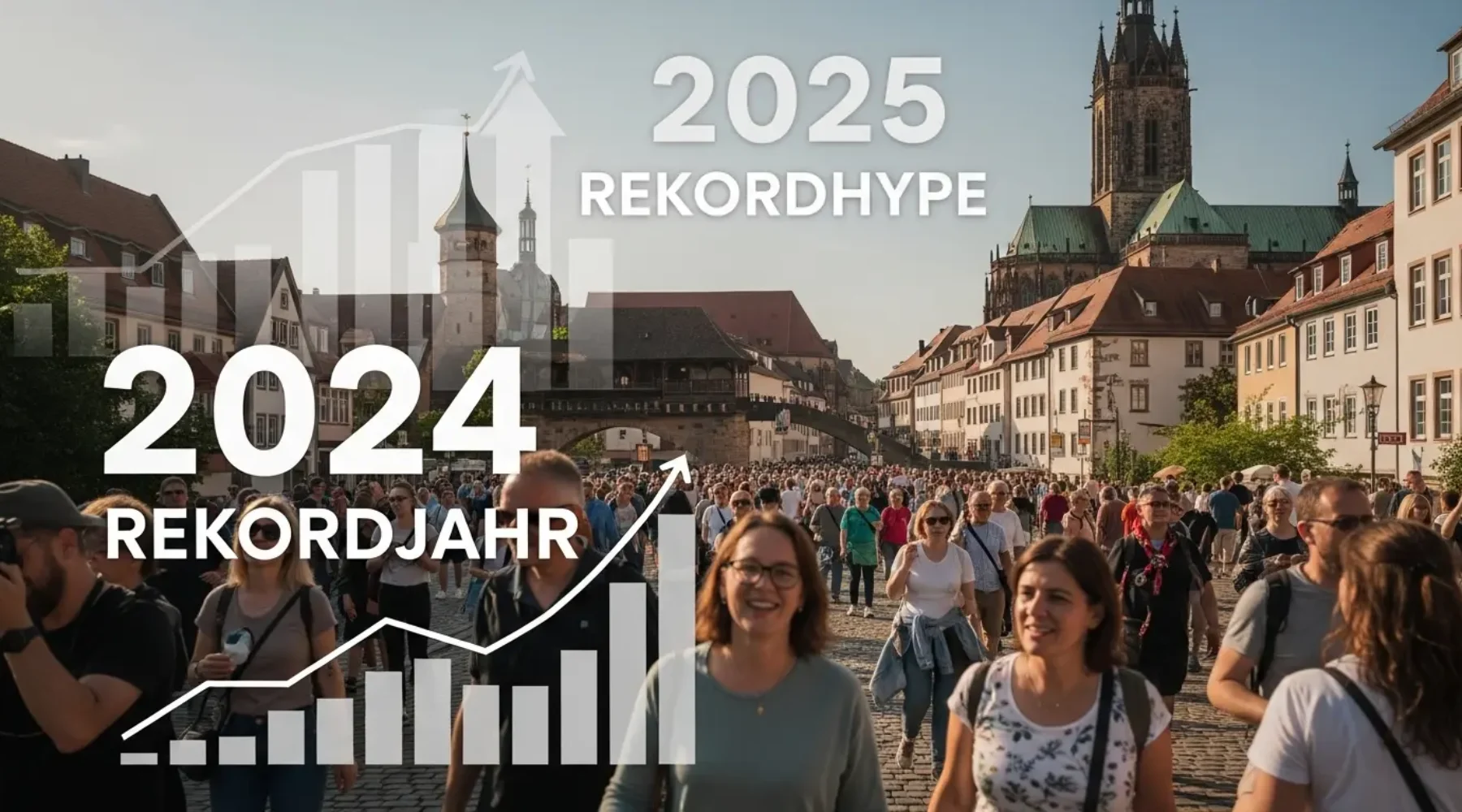 Rekordjahr, Rekordhype: Was die 2024er Zahlen für Tourist:innen 2025 konkret für Erfurt bedeuten