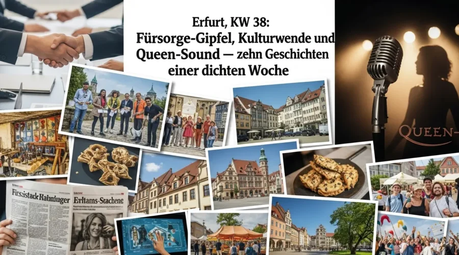 Erfurt, KW 38: Fürsorge-Gipfel, Kulturwende und Queen-Sound – zehn Geschichten der Woche | 15–21. September 2025