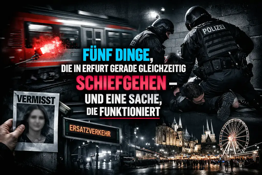 Fünf dinge, die in erfurt gerade gleichzeitig schiefgehen – und eine sache, die funktioniert